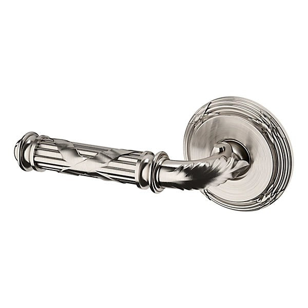 Baldwin Estate 5122 Left Handed Half Dummy Lever with 5022 Rose in Lifetime Satin Nickel finish