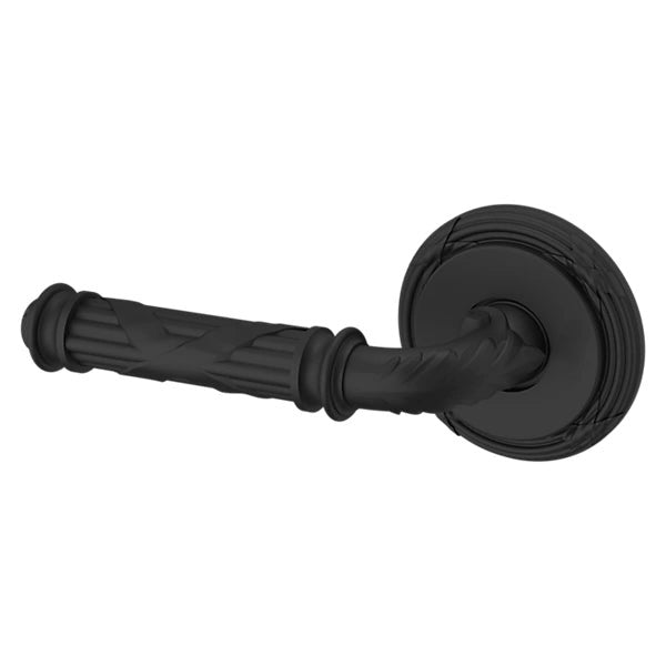 Baldwin Estate 5122 Left Handed Half Dummy Lever with 5022 Rose in Satin Black finish