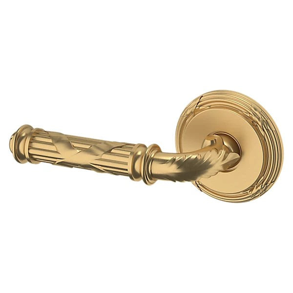 Baldwin Estate 5122 Left Handed Half Dummy Lever with 5022 Rose in Vintage Brass finish