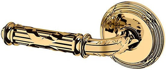 Baldwin Estate 5122 Left Handed Half Dummy Lever with 5022 Rosette in Lifetime Polished Brass finish