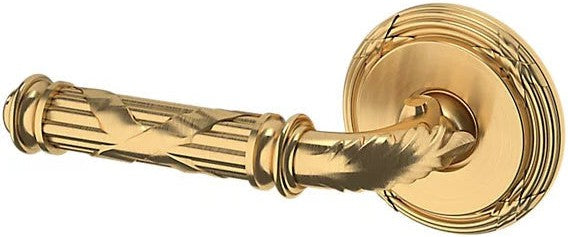 Baldwin Estate 5122 Left Handed Half Dummy Lever with 5022 Rosette in Lifetime Satin Brass finish