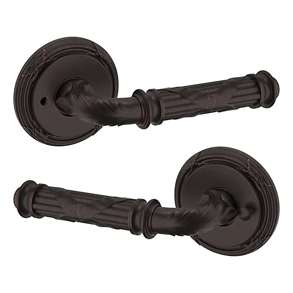 Baldwin Estate 5122 Privacy Lever with 5022 Rose in Venetian Bronze finish