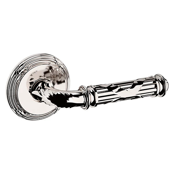 Baldwin Estate 5122 Right Handed Half Dummy Lever with 5022 Rose in Lifetime Polished Nickel finish