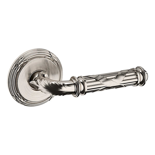 Baldwin Estate 5122 Right Handed Half Dummy Lever with 5022 Rose in Lifetime Satin Nickel finish