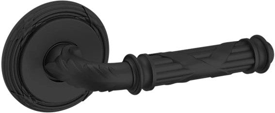 Baldwin Estate 5122 Right Handed Half Dummy Lever with 5022 Rosette in Satin Black finish