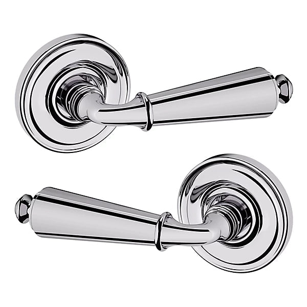 Baldwin Estate 5125 Full Dummy Lever with 5048 Rose in Polished Chrome finish