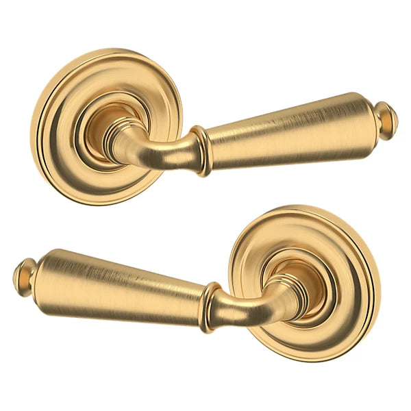 Baldwin Estate 5125 Passage Lever with 5048 Rose in Lifetime Satin Brass finish