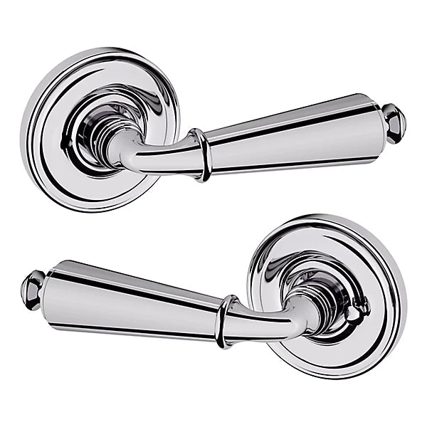 Baldwin Estate 5125 Privacy Lever with 5048 Rose in Polished Chrome finish