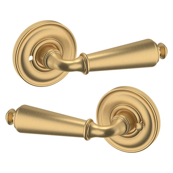 Baldwin Estate 5125 Privacy Lever with 5048 Rose in Vintage Brass finish
