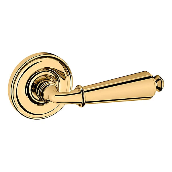 Baldwin Estate 5125 Right Handed Half Dummy Lever with 5048 Rose in Lifetime Polished Brass finish