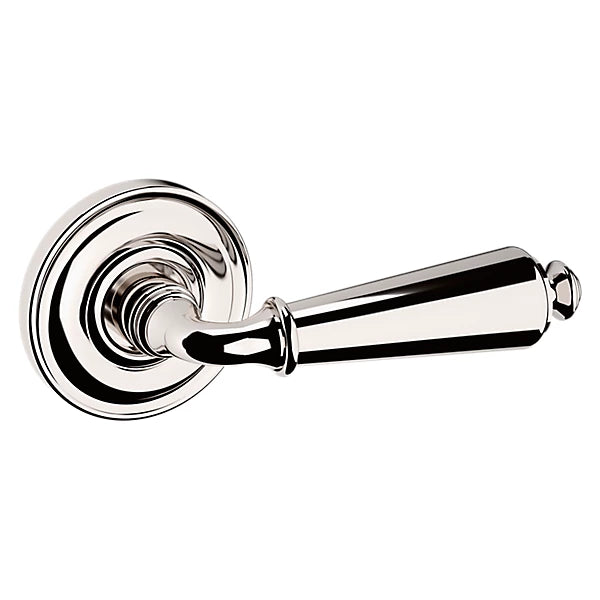 Baldwin Estate 5125 Right Handed Half Dummy Lever with 5048 Rose in Lifetime Polished Nickel finish