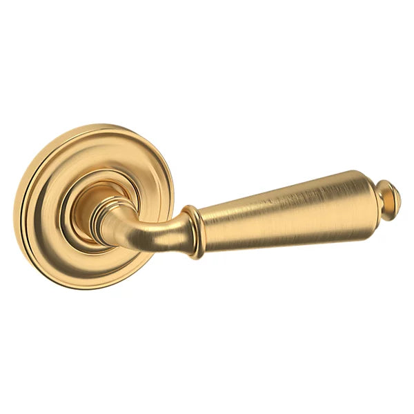 Baldwin Estate 5125 Right Handed Half Dummy Lever with 5048 Rose in Lifetime Satin Brass finish