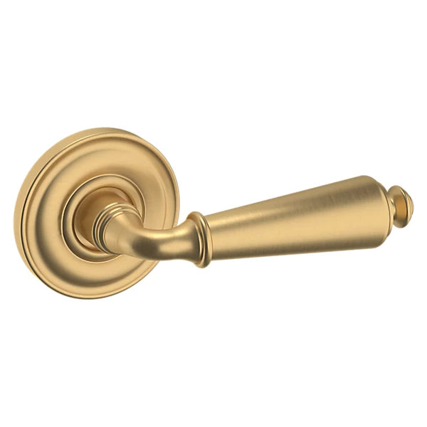 Baldwin Estate 5125 Right Handed Half Dummy Lever with 5048 Rose in Vintage Brass finish