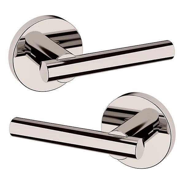 Baldwin Estate 5137 Full Dummy Lever with 5046 Rose in Lifetime Polished Nickel finish