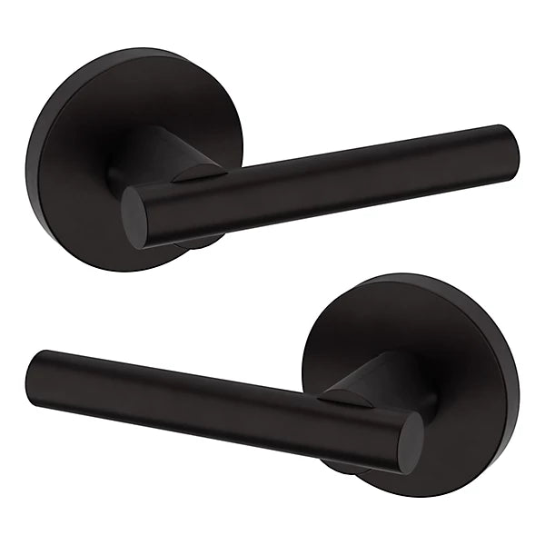 Baldwin Estate 5137 Full Dummy Lever with 5046 Rose in Oil Rubbed Bronze finish