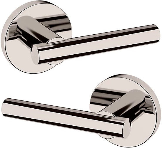 Baldwin Estate 5137 Full Dummy Lever with 5046 Rosette in Lifetime Polished Nickel finish