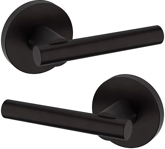 Baldwin Estate 5137 Full Dummy Lever with 5046 Rosette in Oil Rubbed Bronze finish