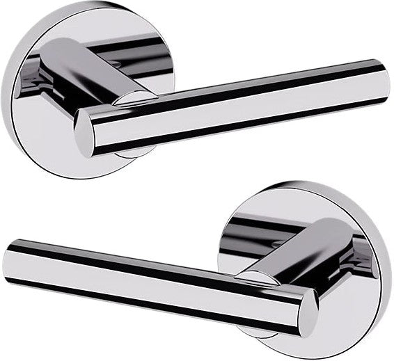 Baldwin Estate 5137 Full Dummy Lever with 5046 Rosette in Polished Chrome finish