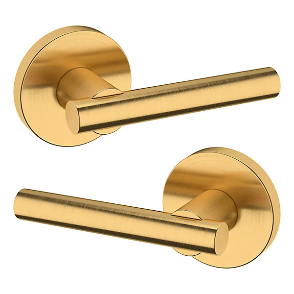 Baldwin Estate 5137 Passage Lever with 5046 Rose in Lifetime Satin Brass finish