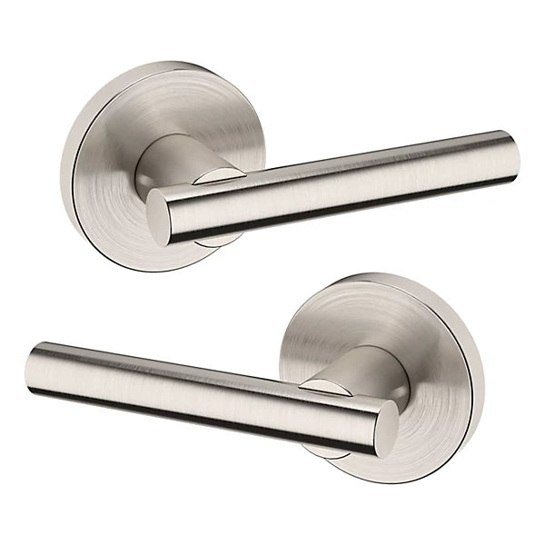 Baldwin Estate 5137 Passage Lever with 5046 Rose in Lifetime Satin Nickel finish