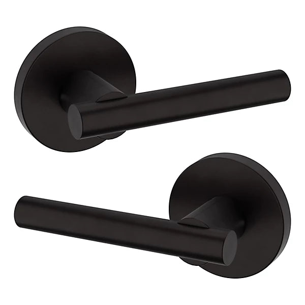 Baldwin Estate 5137 Passage Lever with 5046 Rose in Oil Rubbed Bronze finish