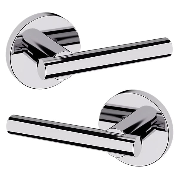 Baldwin Estate 5137 Passage Lever with 5046 Rose in Polished Chrome finish