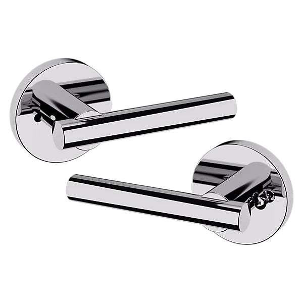 Baldwin Estate 5137 Privacy Lever with 5046 Rose in Polished Chrome finish