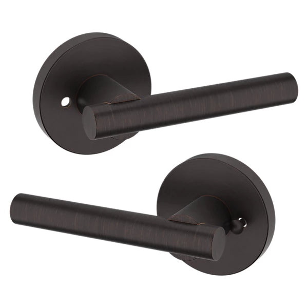 Baldwin Estate 5137 Privacy Lever with 5046 Rose in Venetian Bronze finish