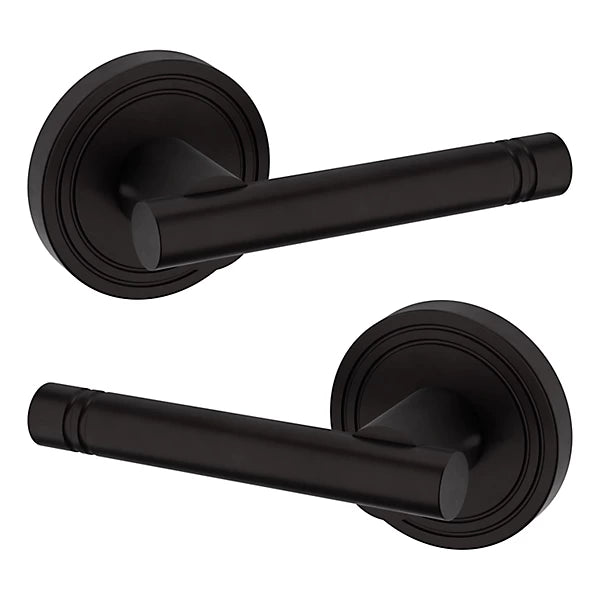 Baldwin Estate 5138 Full Dummy Lever with 5047 Rose in Oil Rubbed Bronze finish