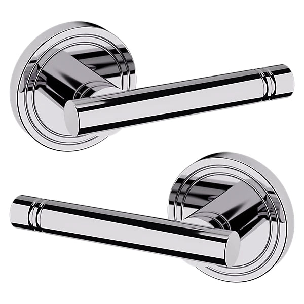 Baldwin Estate 5138 Full Dummy Lever with 5047 Rose in Polished Chrome finish