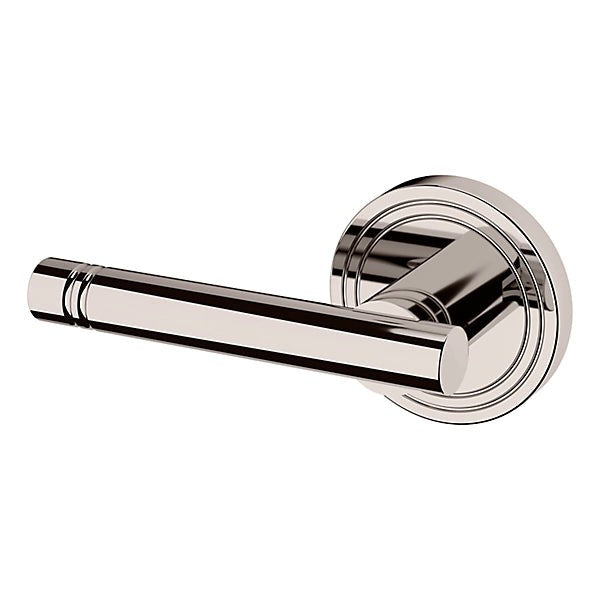 Baldwin Estate 5138 Left Handed Half Dummy Lever with 5047 Rose in Lifetime Polished Nickel finish