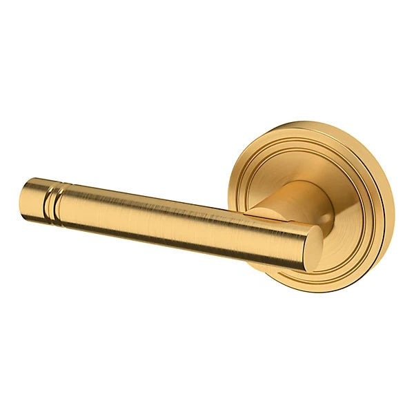 Baldwin Estate 5138 Left Handed Half Dummy Lever with 5047 Rose in Lifetime Satin Brass finish