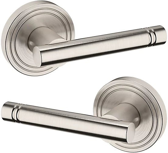 Baldwin Estate 5138 Passage Lever with 5047 Rosette in Lifetime Satin Nickel finish