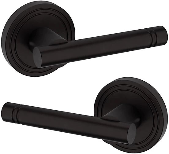 Baldwin Estate 5138 Passage Lever with 5047 Rosette in Oil Rubbed Bronze finish