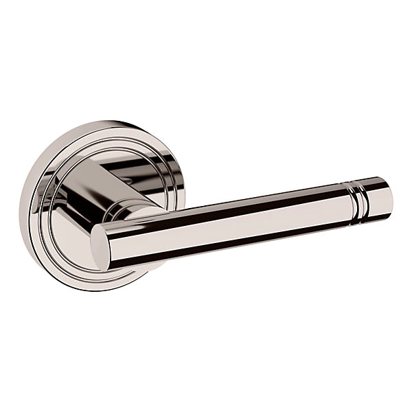 Baldwin Estate 5138 Right Handed Half Dummy Lever with 5047 Rose in Lifetime Polished Nickel finish