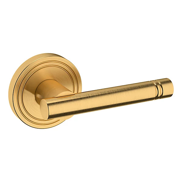 Baldwin Estate 5138 Right Handed Half Dummy Lever with 5047 Rose in Lifetime Satin Brass finish