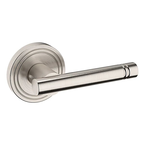 Baldwin Estate 5138 Right Handed Half Dummy Lever with 5047 Rose in Lifetime Satin Nickel finish