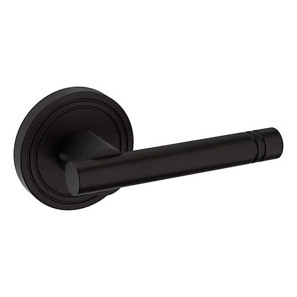 Baldwin Estate 5138 Right Handed Half Dummy Lever with 5047 Rose in Oil Rubbed Bronze finish