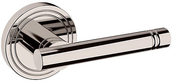 Baldwin Estate 5138 Right Handed Half Dummy Lever with 5047 Rosette in Lifetime Polished Nickel finish