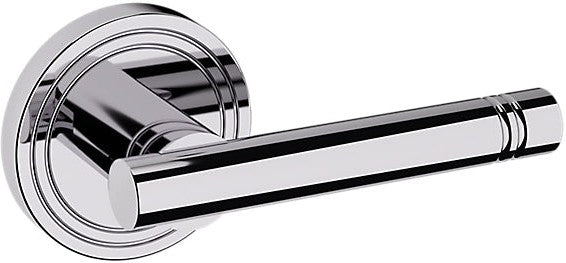 Baldwin Estate 5138 Right Handed Half Dummy Lever with 5047 Rosette in Polished Chrome finish