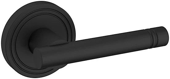 Baldwin Estate 5138 Right Handed Half Dummy Lever with 5047 Rosette in Satin Black finish