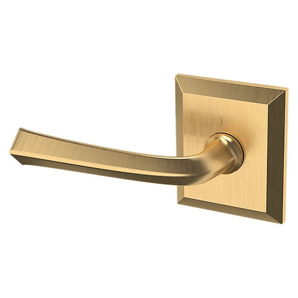 Baldwin Estate 5141 Left Handed Half Dummy Lever with R033 Rose in Lifetime Satin Brass finish