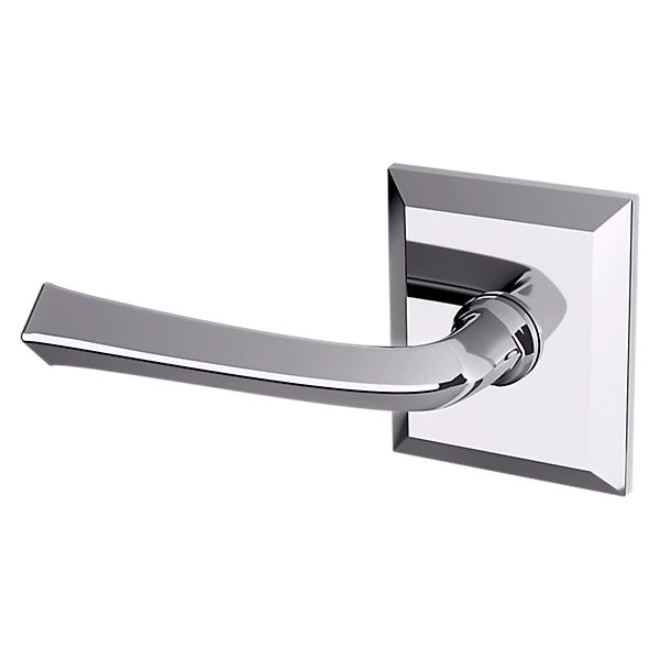 Baldwin Estate 5141 Left Handed Half Dummy Lever with R033 Rose in Polished Chrome finish