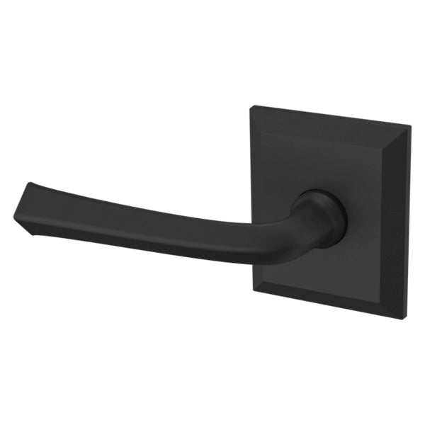 Baldwin Estate 5141 Left Handed Half Dummy Lever with R033 Rose in Satin Black finish