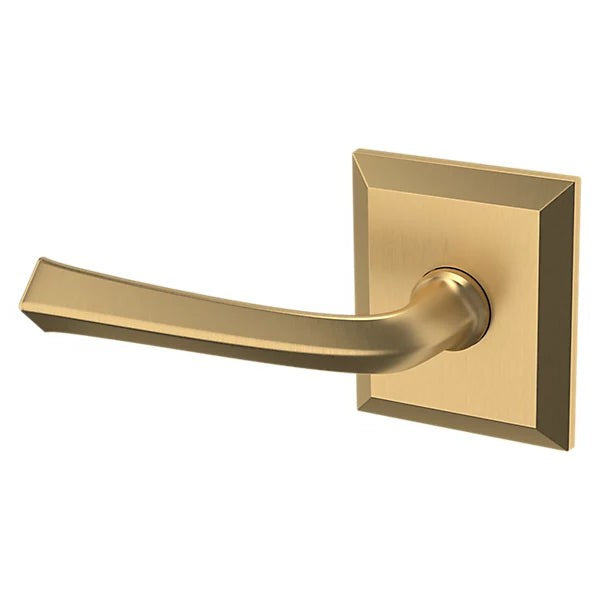 Baldwin Estate 5141 Left Handed Half Dummy Lever with R033 Rose in Vintage Brass finish