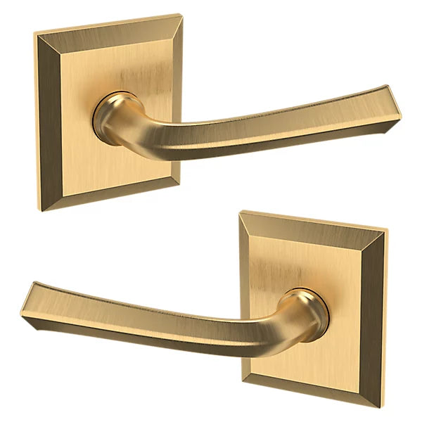 Baldwin Estate 5141 Passage Lever with R033 Rose in Lifetime Satin Brass finish