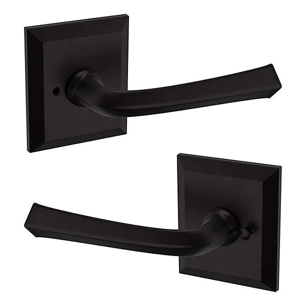 Baldwin Estate 5141 Privacy Lever with R033 Rose in Oil Rubbed Bronze finish