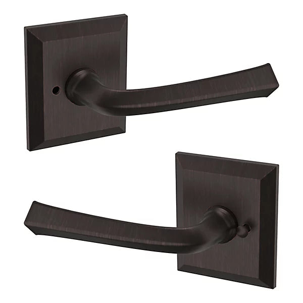 Baldwin Estate 5141 Privacy Lever with R033 Rose in Venetian Bronze finish