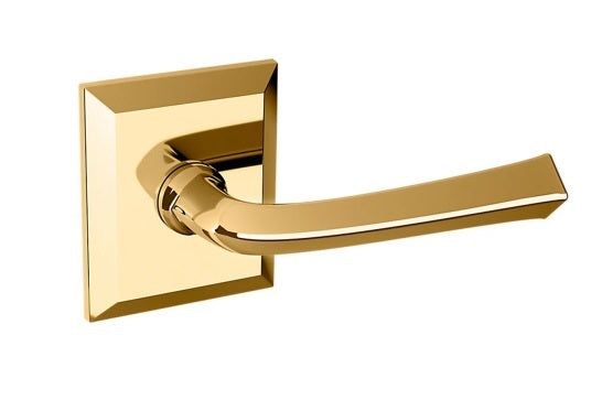 Baldwin Estate 5141 Right Handed Half Dummy Lever with R033 Rose in Lifetime Polished Brass finish