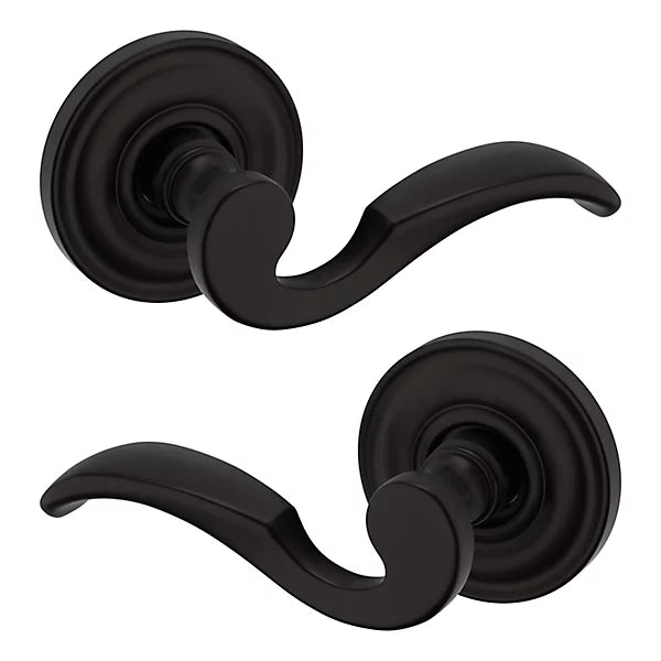 Baldwin Estate 5152 Passage Lever with 5017 Rose in Oil Rubbed Bronze finish